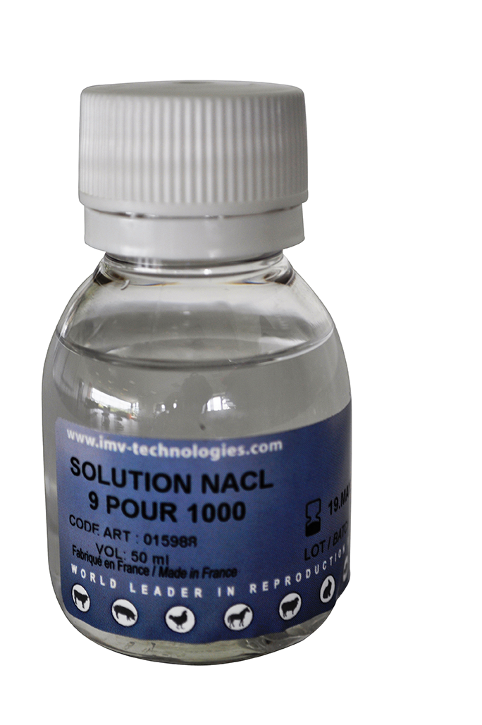 photo 9/1000 NaCl solution.