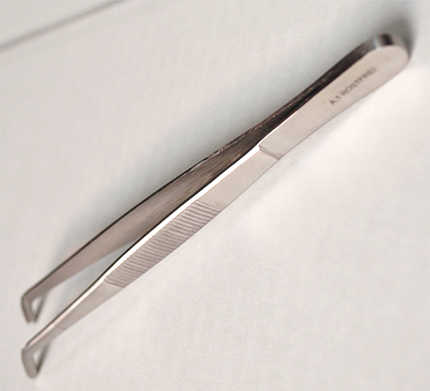 photo Tweezers for technician length 14 cm